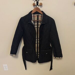 Burberry Black Quilted Utility Jacket